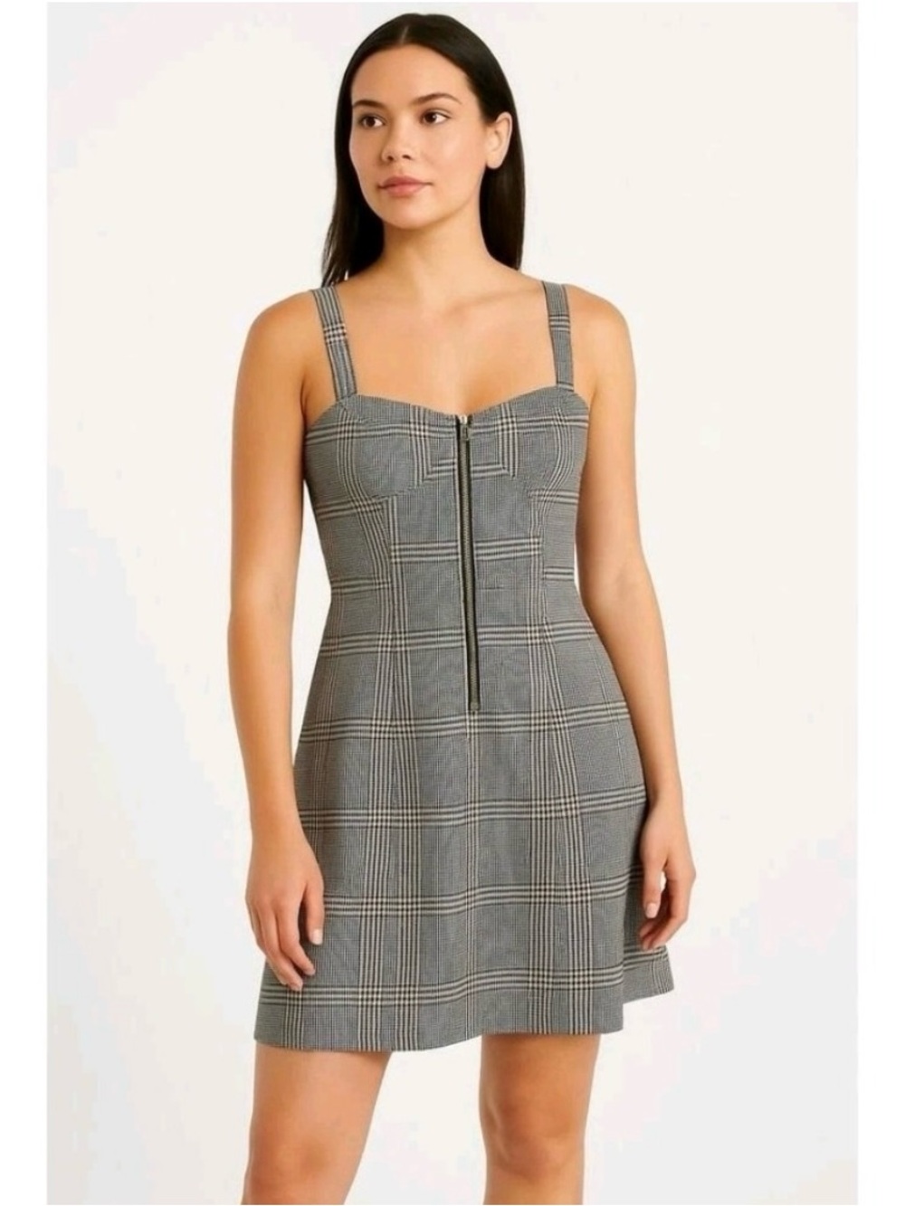Abercrombie and Fitch Plaid Zipper front Dress